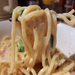 アジトイズム - 【イレギュラー】カルボナーら（850円）＋〆のリゾット（200円）
      