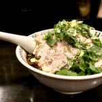 スパイス・ラー麺 卍力 - ＜2018年02月再訪・40回目＞ スパイスラーメン・もやし・パクチー・にんにく・1 ,080円