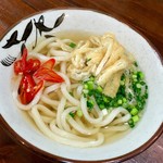 讃岐うどん河野 - かけうどん＆うらからとうがらし：330円