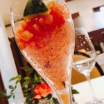 北島亭 - 2018.1.  西瓜のシャーベット