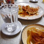 Kusaka - 玉葱バター炒 ＆ 日本酒