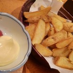 おぎ野 - ポテトフライ。マヨネーズはリクエスト