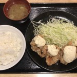 からあげ日本一 - タルタルからあげ定食 ¥680