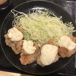 からあげ日本一 - タルタルからあげ定食 ¥680 のタルタルからあげ