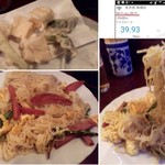 沖縄村 - 沖縄天ぷら盛り合わせ￥700-、ソーメンチャンプル￥500-、Wi-Fi速度39.93メガ