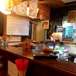 沖縄村 - 店内、カウンター部