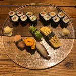 Ｏ寿し１ - 〆のお寿司たち。