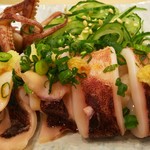 築地寿司清 - 煮やりいかを生姜醤油で。