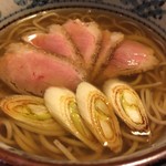 Soba Udon Yamabiko - 鴨南蛮そば（￥1300）