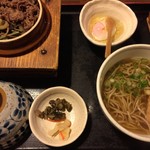 Soba Udon Yamabiko - 釜飯定食（牛肉）（￥1120）