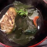 はらまさ - 大きなノドグロの切身を焼いて椀物に