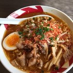 五ノ風 - 海老味噌らーめん はらぺこクラブで 680円^ ^
      細麺で美味しいです^_^