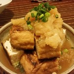 新橋ときそば - 厚揚げおろしポン酢。