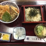 寿司辰 - 天丼セイロ（きしめん）