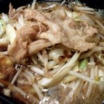 麺屋わっしょい - 男の根性黒醤油（大盛） （￥680）