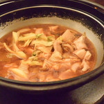 縁の鈴なり - 錦爽どりの旨辛鍋は具沢山で身体も温まります。