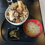 天狗屋 - 舞茸天丼700円+ご飯大盛100円