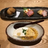 くずし割烹 天ぷら竹の庵 東銀座店 - 先付けと八寸