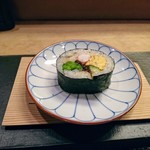 すし処 みや古分店 - 新海苔の巻き寿司