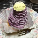 菓撰の森 - 紫いものモンブラン346円