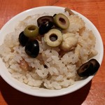 麺屋 六感堂 - 鶏とオリーブ（限定チャコ飯）