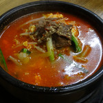 韓国家庭料理釜山 - ユッケジャンスープ