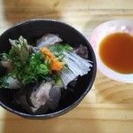 海さくら - アンコウの湯引き。ポン酢で。