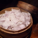 旬工房 なる家 - 黒豚と野菜のせいろ蒸し