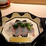 おけい鮨 - ヒラメの刺身
