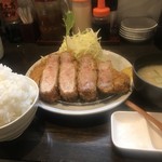 熟成豚 かわむら - 超特上リブロース定食250g