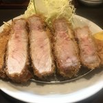 熟成豚 かわむら - 超特上リブロース定食250g