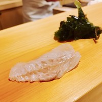 鮨 あらい - ◯お造り(ヒラメ、赤貝ヒモ、甘海老、縁側白焼き、めじまぐろ)