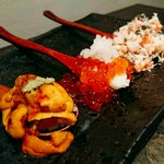 SUSHI＆GRILL SOUYA - One Spoon Sushi こぼれ盛り