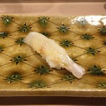 うを徳 - 平目 昆布締め（握り）