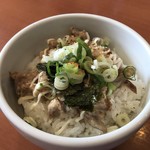 四代目麺処 ゆうじ - きざみチャーシューマヨご飯＠350円