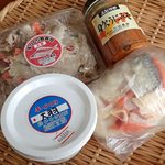 ひろせ商店 - 購入一揃；自家製の飯寿司(大羽)/切込(大羽)/積丹魚漬け. うにみそは函館竹田食品ｻﾝ製造ﾃﾞｽ(^^;) @2018/02/10