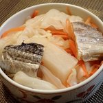 ひろせ商店 - 積丹魚漬け；魚は３種使っているそうですが, 私の袋には２種(鰊/助宗)でした(^^;)ゞ @2018/02/10