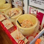 ひろせ商店 - 漬物類の陳列；鰊漬け/積丹魚漬け/助宗白菜漬けがラインナップ(^^♪～ @2018/02/10