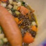 Bien - "香腸（ちやうづめ）と少扁豆（ひらまめ）の羹（あつもの）"、少扁豆（ひらまめ）