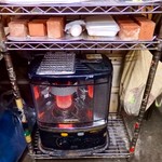 寛子 - 暖房完備。レンガブロック(？)は何に使うんだろうか？