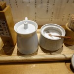 天ぷらめし 金子半之助  - 卓上薬味