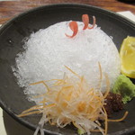 翡翠之庄 - 【直入エノハの造里】氷の中にお造りが埋まっています♪