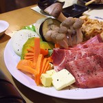 KOIKI Eatery - 1802_KOIKI Eatery_Yakiniku Moriawase@400,000Rp(焼肉盛合せ)要予約 野菜も多く良いです！