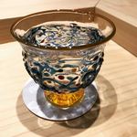 広典 - 芋焼酎ロックで。このグラスもまたイイ。