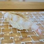 群来膳 - ［2018/01］寿司⑪ ぼたんえびの握り 味噌仕込み