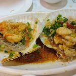 Tai Woo Seafood Restaurant - ◎ホタテの蒸し物豆鼓ソース1個78ドル
