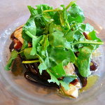 フレンチレストラン・プレジール - フォアグラの温製カルパッチョ仕立て旬のフルーツ（イチジク）＠Plaisir★2008/9