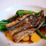 フレンチレストラン・プレジール - 塩釜港より天候次第の魚料理（アナゴ）＠Plaisir◎2008/9