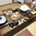 せきのや - 夕食会場