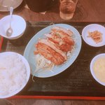 泰陽飯店 - 油淋鶏定食（650円）【平成30年1月23日撮影】